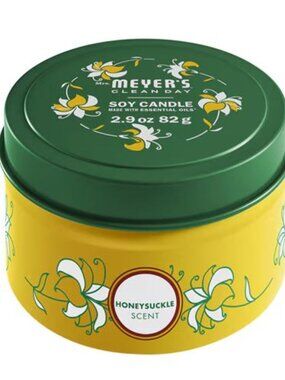 New Meyer's Clean Day Honeysuckle Orange soy candle
